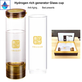 

Japanese SPE H2 Rich Hydrogen generator water bottle H2 Ionizer 500ML Improve immunity Anti Aging Portable Healthy Cup