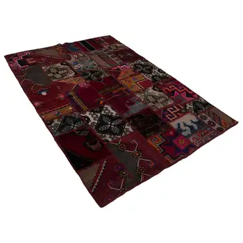 

148x208 Cm Multicolor Handmade Patchwork Rug-5x7 Ft