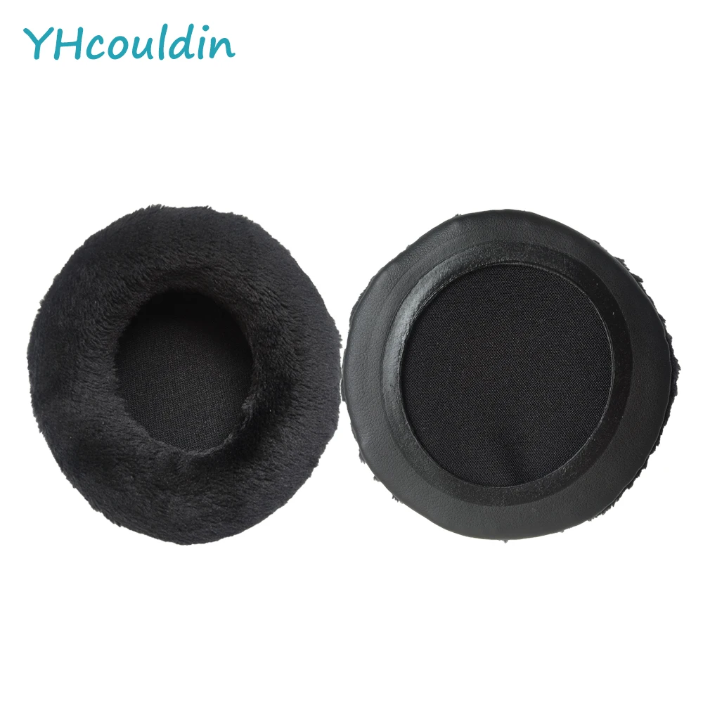 YHcouldin Velvet Ear Pads for Sennheiser HD540 HD540II Headphones Replacement Ear Cushions Soft Black and Grey Earpads Cover