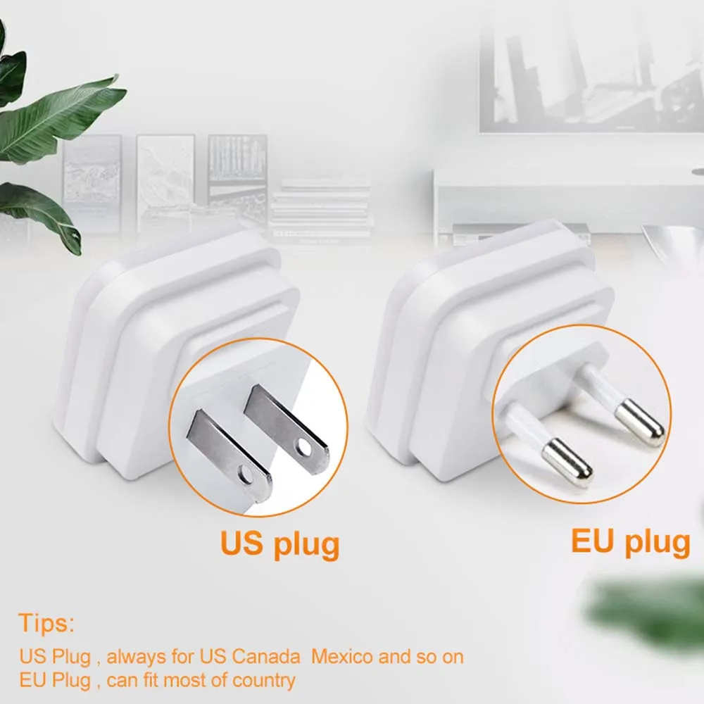 LED Mini Square Night Light Sensor Control EU US Plug Night Light Lamp For Children Kids Living Room Bedroom Corridor Lampara 10 - 副本