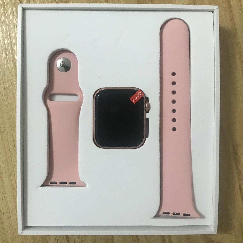 IWO8 Смарт часы MTK2502C красная круглая кнопка 44 мм серия 4 reloj deportivo hombre для iphone 6 7 X IWO 6 7 обновление+ Бесплатный подарок