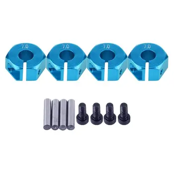 

7mm Hexagon Wheel Seat Coupler With Pins Aluminium Alloy Upgrade Parts Combiner For 1:10 RC Car Crawler Traxas TRX-4
