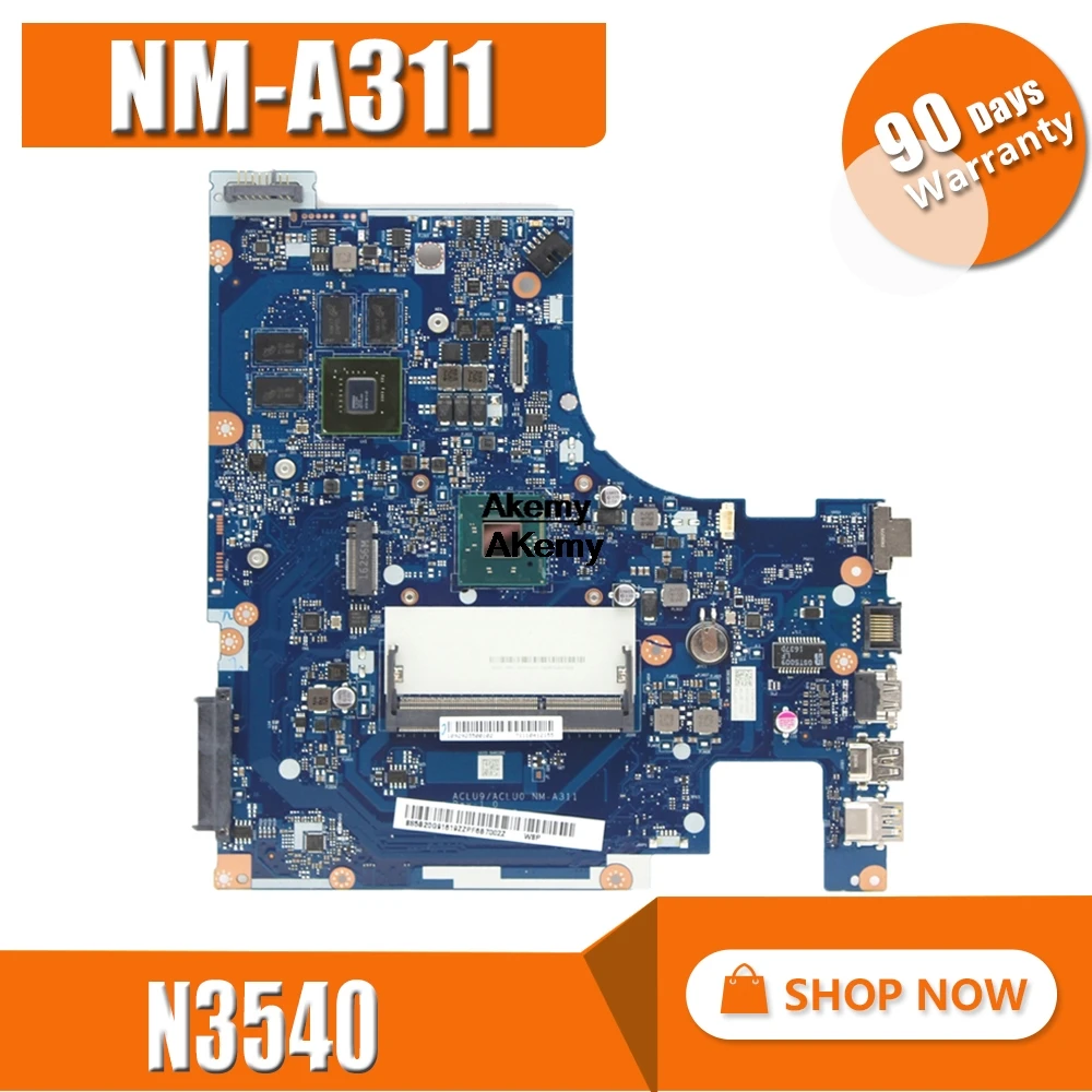 G50-30 FRU системной платы: 5B20G91616 для lenovo G50-30 Материнская плата ноутбука ACLU9/ACLU0 NM-A311 SR1YW N3540 DDR3 820 м 1 Гб