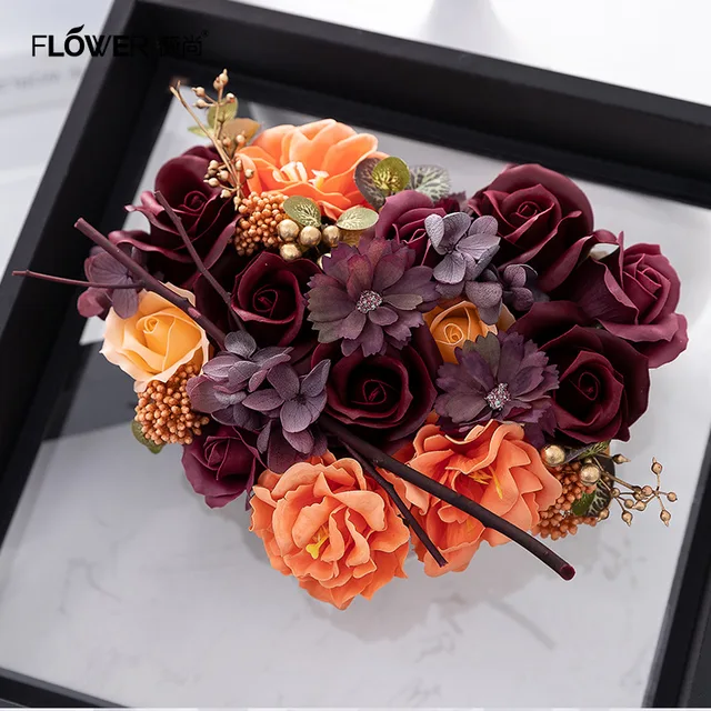 Weishang Creative Acrylic Soap Flower Gift Box Valentine S Day Gift Preserved Fresh Flower Gift Factory Outlet Gift Bags Wrapping Supplies Aliexpress