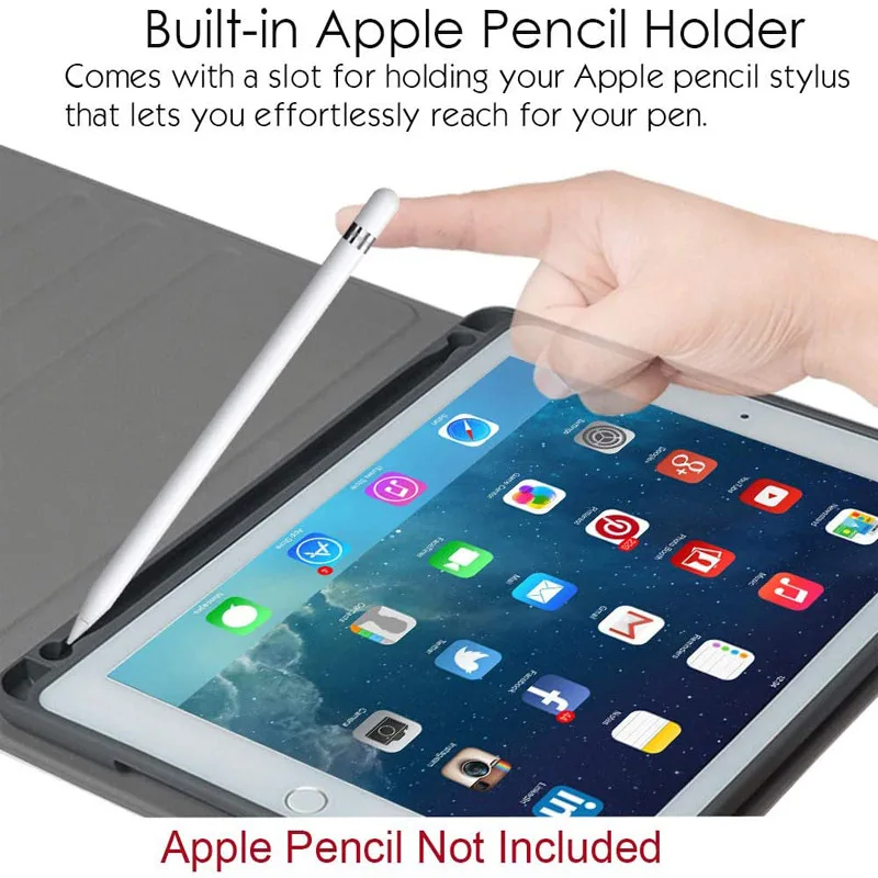 Чехол клавиатура с подсветкой Bluetooth для iPad mini 1 2 3 Apple 4 5 чехол держателем