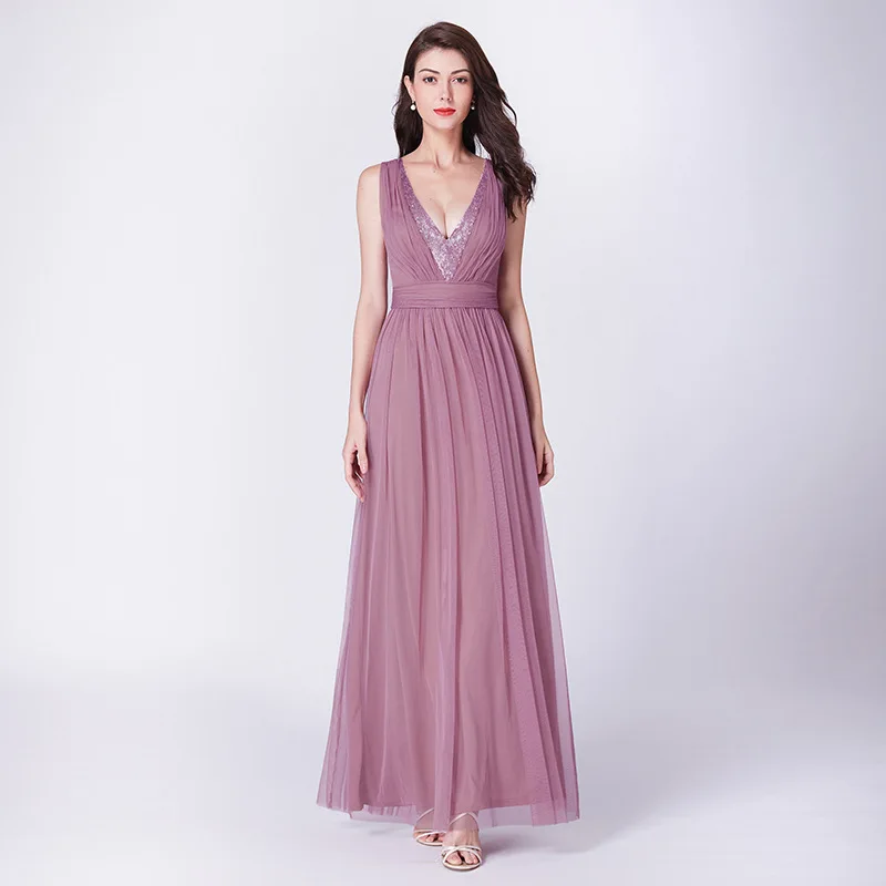 

2019 Europe And America Spring AliExpress New Style Immortal Super Sexy Mesh Skirt Dinner Party Evening Gown Women's