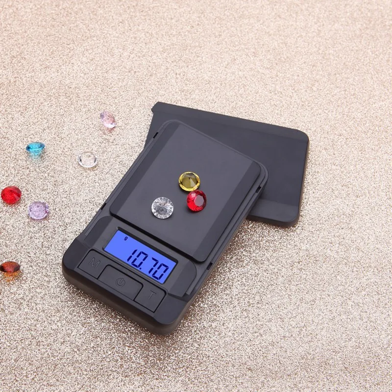 

ELEG-0.01G Electronic Digital Scale Portable Home High Accuracy Kitchen Powder Weighing Balance Jewelry Carat Backlit Pocket Gra