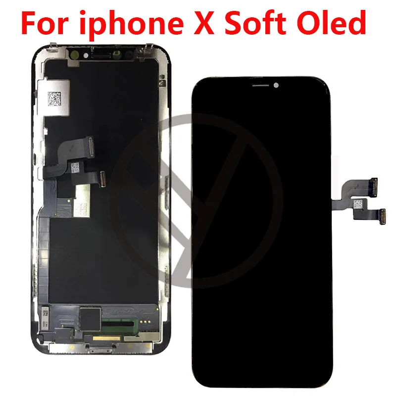 Тестовый класс для iPhone X XS XR XS Max OLED OEM ЖК-дисплей сенсорный экран дигитайзер Запасные части для сборки - Цвет: For X GX Soft Oled