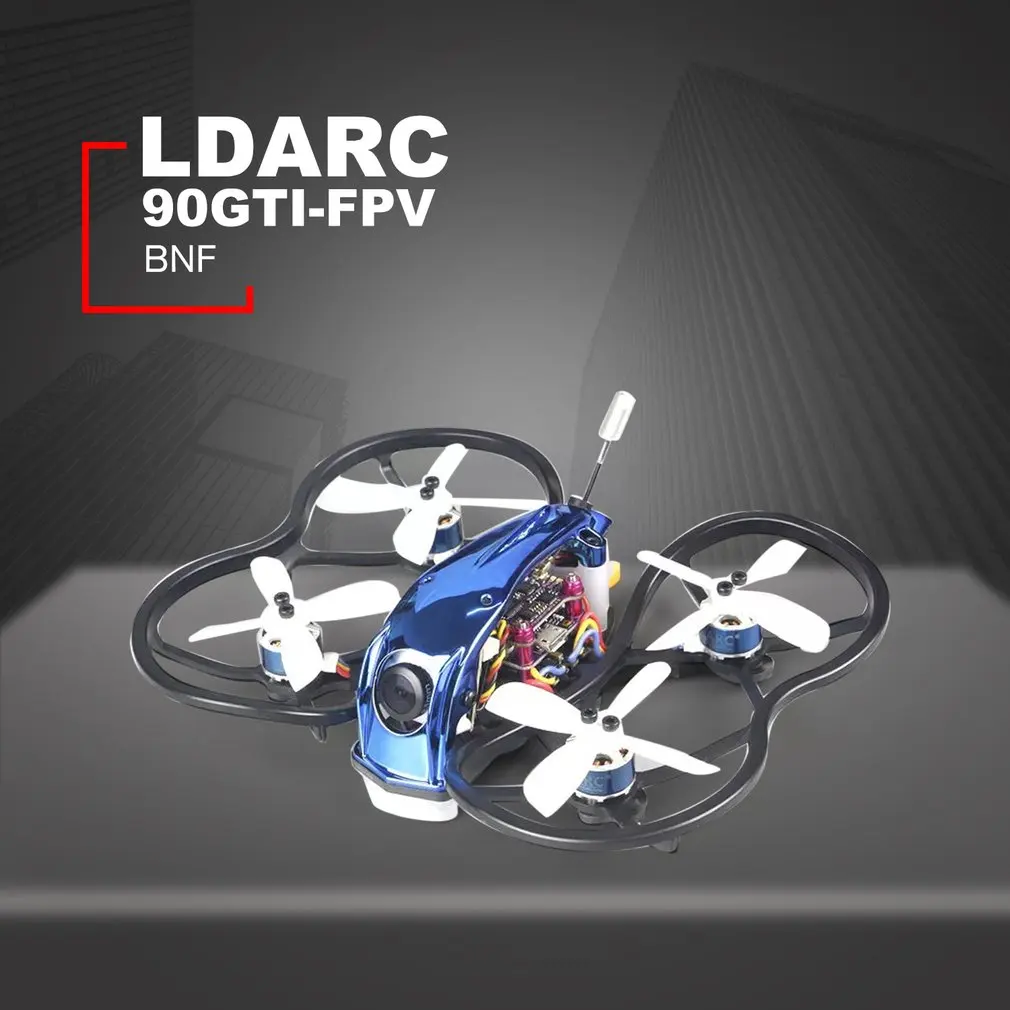 LDARC 90GTI-FPV 98 мм 3S 2 дюйма Whoop FPV гоночный Дрон PNP F4 OSD 20A бесщеточный ESC 200mW VTX 1200TVL Cam - Цвет: with receiver