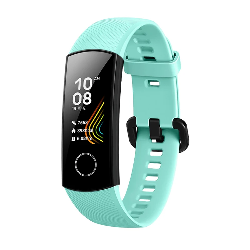 Silicone Wrist Strap For Huawei Honor Band 5 Sports Bracelet Strap For Huawei Honor Band 5 Band 4 Standard Version Accessories