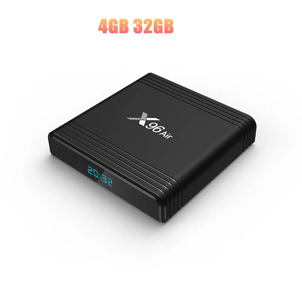 Only X96Air 4G32G X96 Air Smart tv Box Amlogic S905X3 4 ГБ 32 ГБ 64 ГБ Android 9,0 tv BOX 1080P 4K 8K 24 кадров в секунду 2,4G& 5,0 wifi телеприставка - Цвет: Only X96Air 4G32G