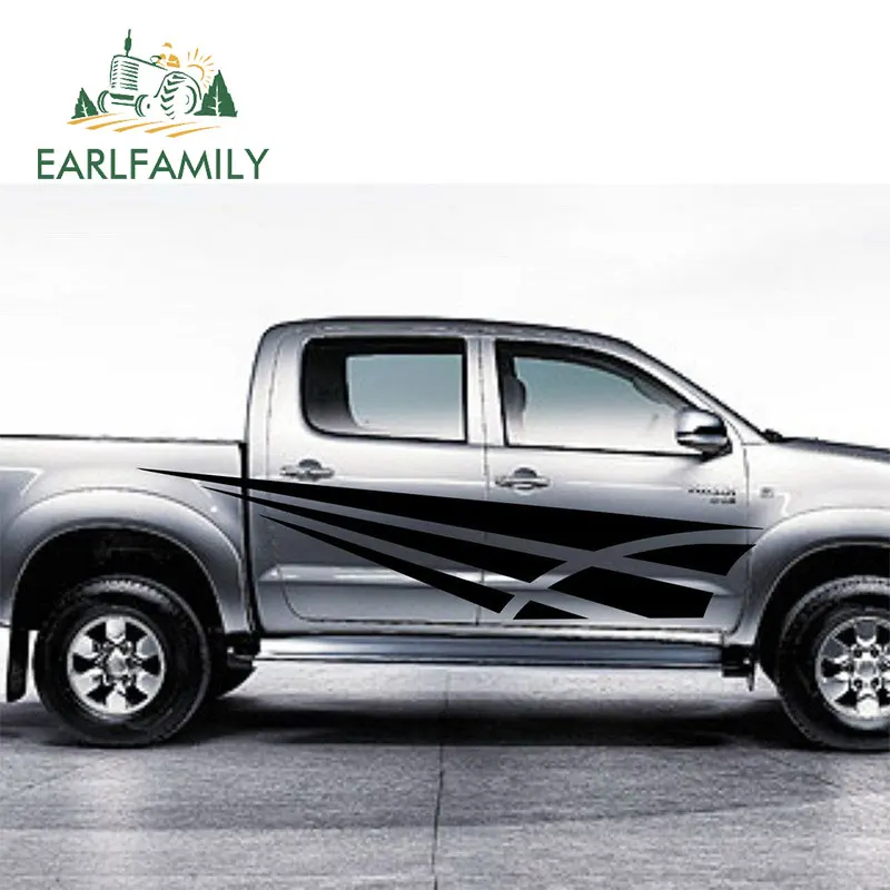 EARLFAMILY, 200 см x 36,7 см, 2x автомобильные спортивные полосы, наклейки для гоночной двери, автомобильные наклейки с мотором, виниловая графическая наклейка на мотор