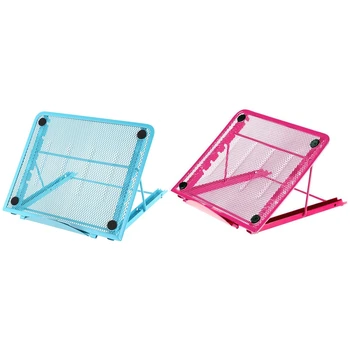 

2 Pcs A4 Led Light Pad Holder 5D Diy Diamond Painting Accessories Diamond Embroidery Cross Stitch Metal Tools Blue & Red