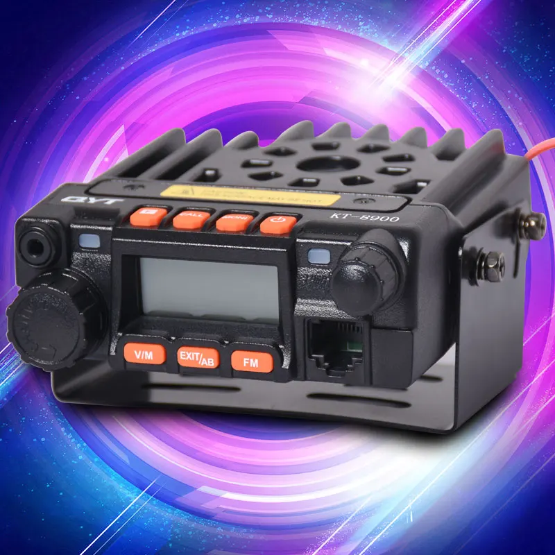 

QYT KT-8900 Mini Dual Band Car Radio, VHF/UHF 136-174/400-480MHz 25W/20W Mobile Transeiver, with programming cable+ antenna