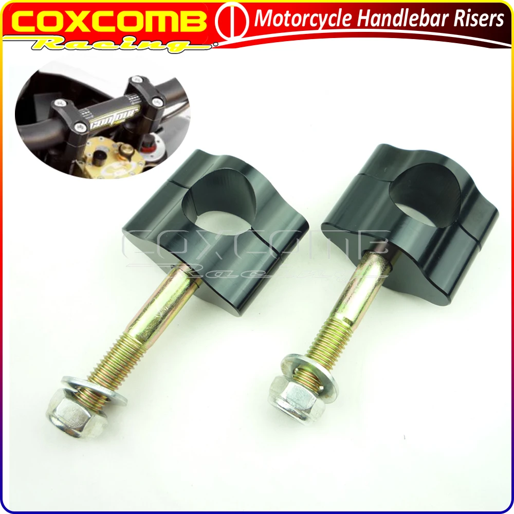 Motorcycle Aluminum 1" 25mm Handle Bar Mount Universal Handlebar Risers
