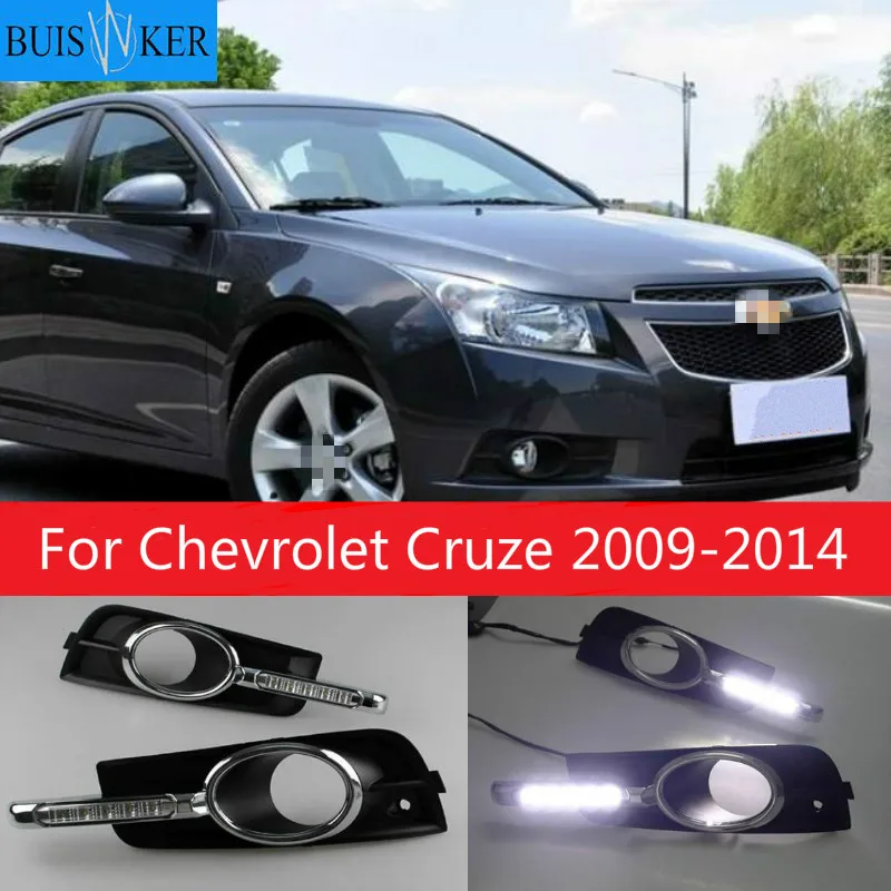 

Для Chevrolet Cruze 2009-2014 DRL Противотуманные фары с сигналом поворота серым светильник Светодиодный дневной светильник дневные ходовые огни