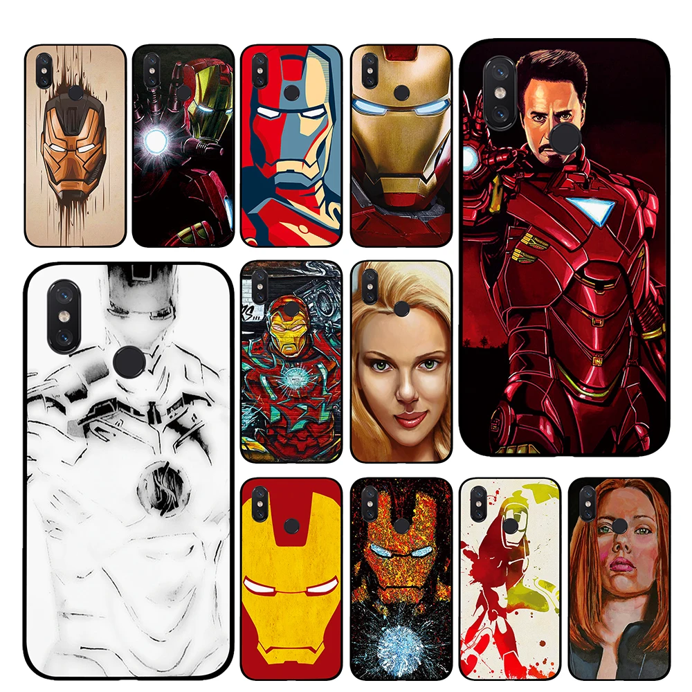 

Tony Stark Marvel Iron Man TPU Phone cases for Xiaomi MI 9 8 8SE 6X 5X 5S 5C 5 Pocophone F1 Play Cover