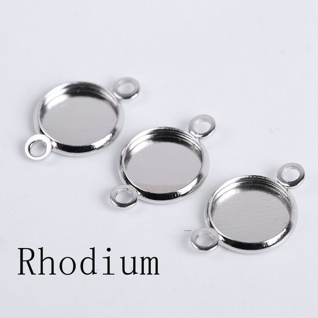 Cabochon Base Tray Bezels Bracelet Necklace Diy Accessories Blank Charms Pendant Setting Base For Jewelry Making