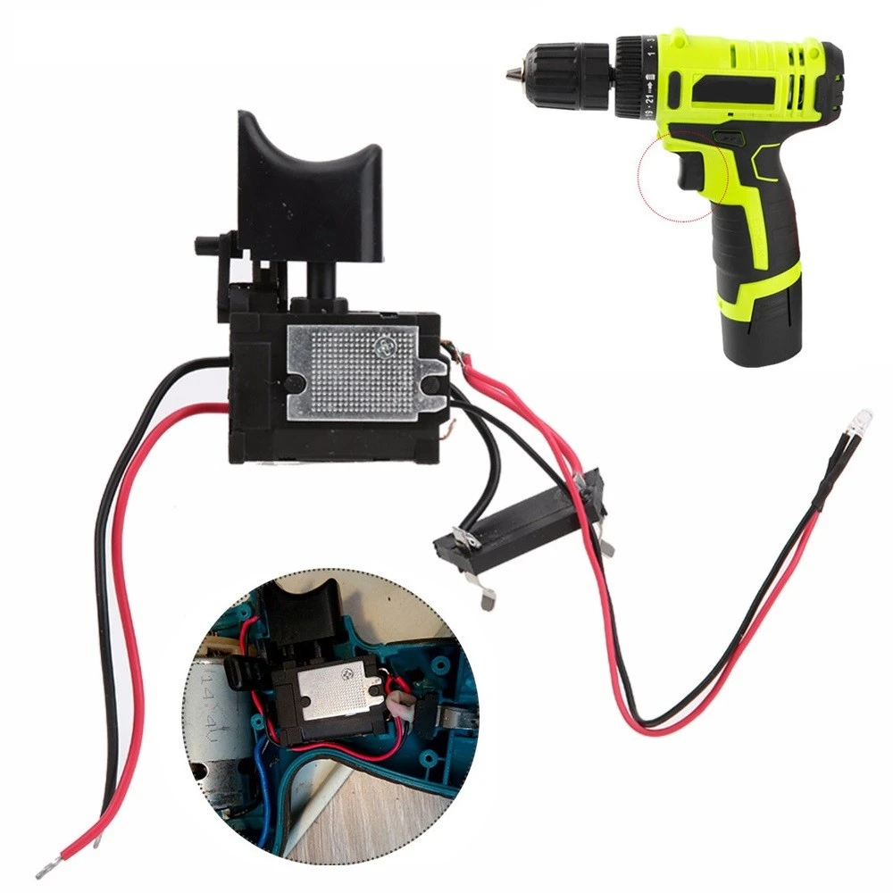 TONKBEEY Drill Replacement Speed Control Trigger Switch Cordless Drill