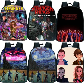 

New Stranger Things Backpack Kids Small School Bags for Girls Boys Toddler Backpack Primary Kindergarten Backpack Kids Book Bag