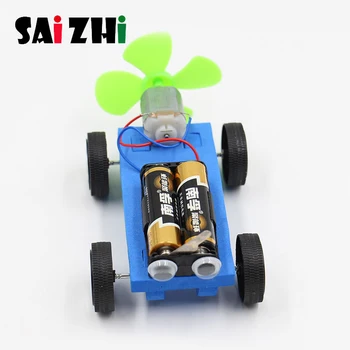 

Saizhi Diy Speed Change Racing Car Kid DIY Creative Small Production Science Experiment Set STEM Education Kit Creative Learning
