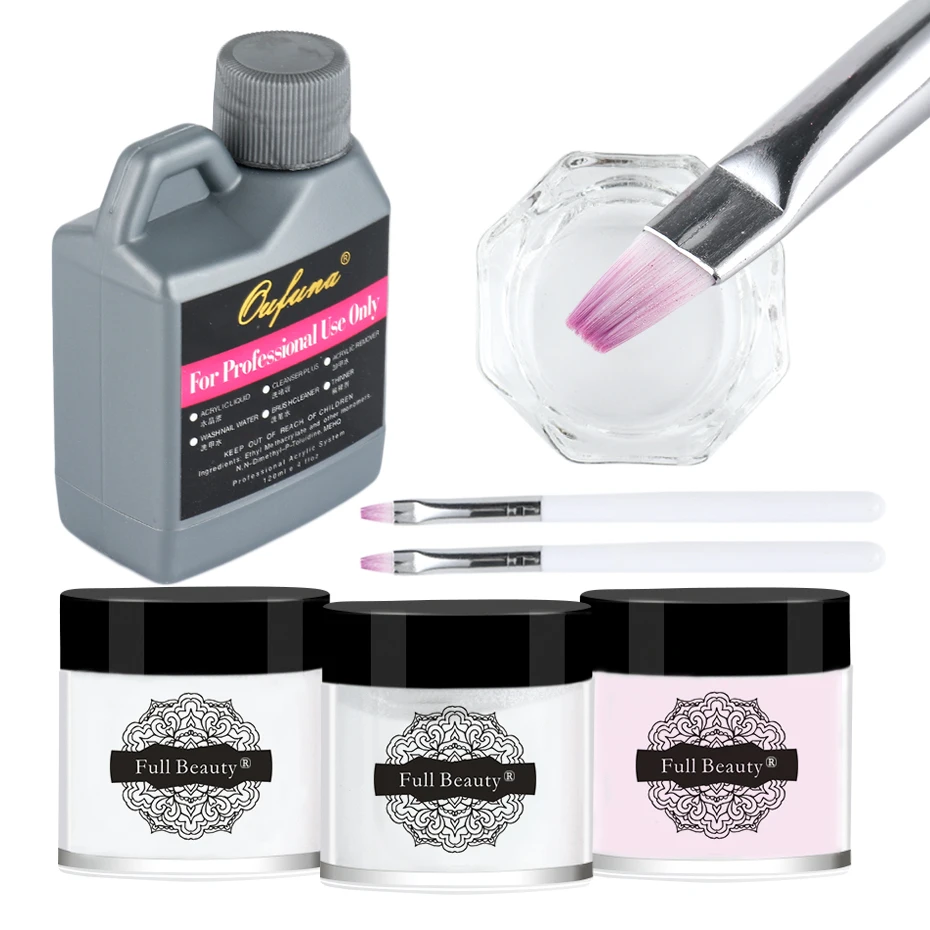 Акриловая пудра для ногтей ИСКУССТВЕННЫЙ маникюрный набор инструментов