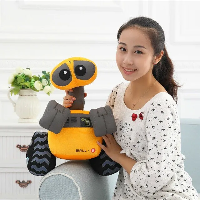  Orignal Movie WALL-E EVE And WALL E Stuffed Soft Plush Toy Doll 35CM