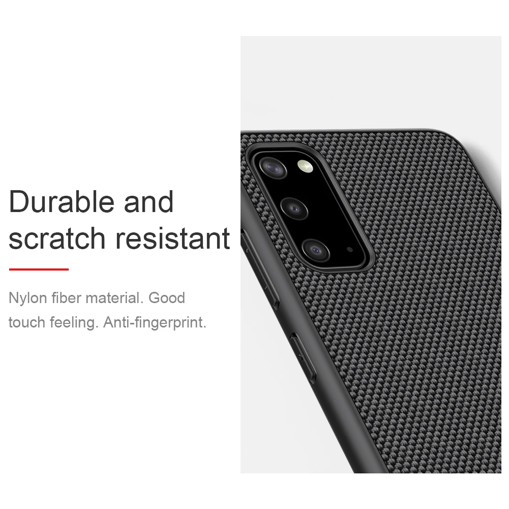 Case for Samsung Galaxy S20 Plus NILLKIN Textured Nylon Fiber Hard PC Panel+TPU Frame Back Cover Case for Samsung S20 Ultra S20+ Case for Samsung Galaxy S20 Plus NILLKIN Textured Nylon Fiber Hard PC Panel+TPU Frame Back Cover Case for Samsung S20 Ultra S20+