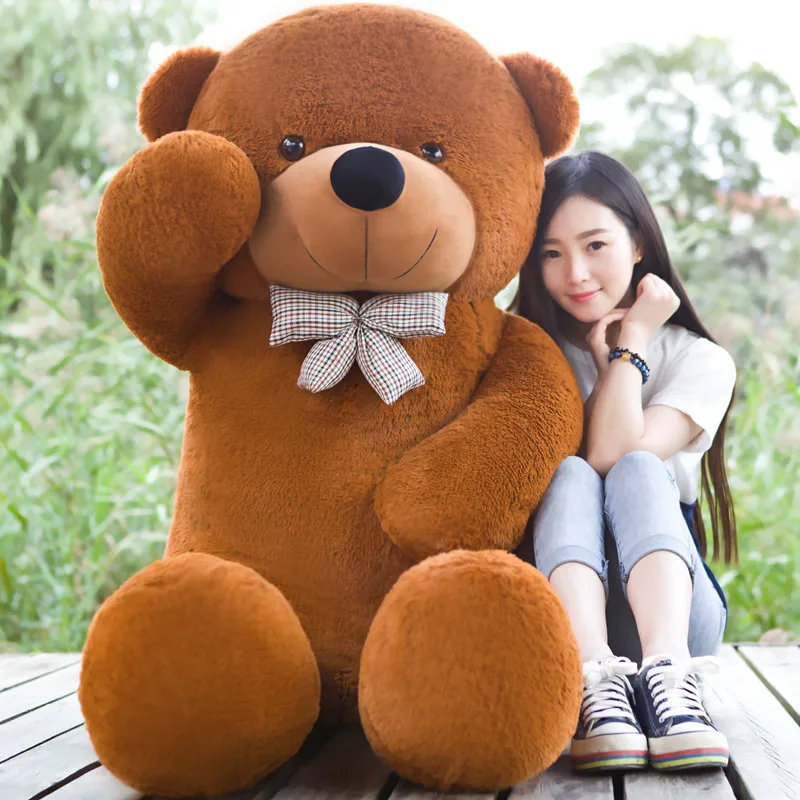 Giant Teddybeer Grote Knuffels Dieren Levensgrote Kinderen Baby Poppen meisje Kerst Valentijn Cadeau|null| - AliExpress