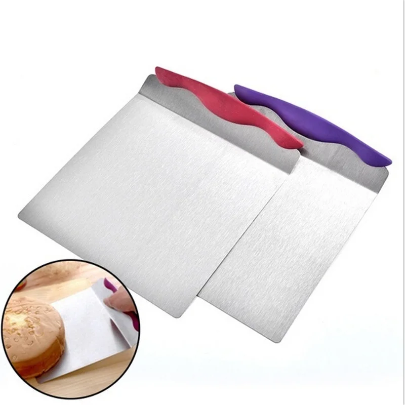 

Creative baking pastry tools mobile tray safe transfer convenient Stainless steel scraper bread shovel