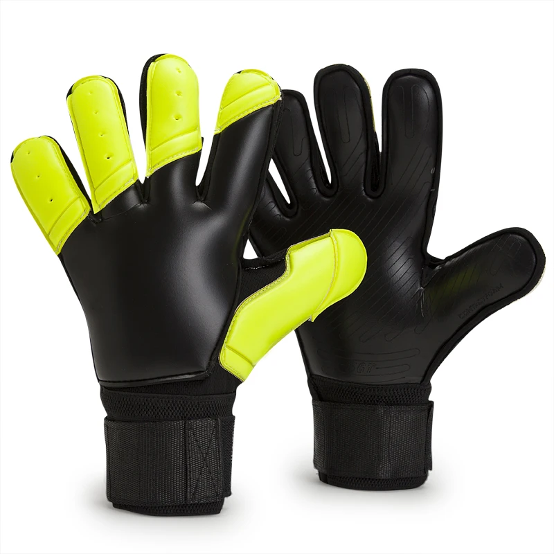 Полный латекс вратарские перчатки со съемной защитой пальцев эмульсия футбол вратарские перчатки взрослые Размер 8 9 10