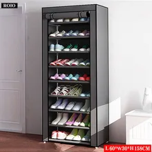 Armoire à chaussures en tissu non tissé, étagère anti poussière, couloir permettant de gagner de l'espace, organisateur, meuble de maison, étagère à chaussures