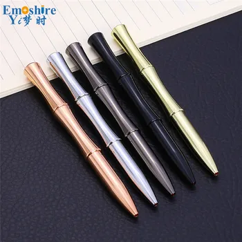 

Fashion Brass Ballpoint Pen Copper Bamboo Ballpoint Pen Custom LOGO Business Office Hotel Ballpoint Pen Brand Stationery P774