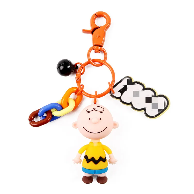 Брелок с изображением мультяшного аниме charlie doll snoopy брелок щенка для ключей