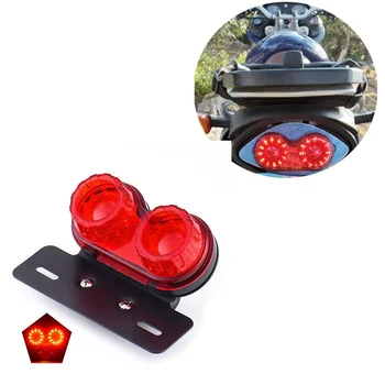 

Universal 12V Red Amber Motorcycle Tail Turn Signal Light Brake Licence Plate Holder Light For Dirt bike Cruiser Buggy Taillight