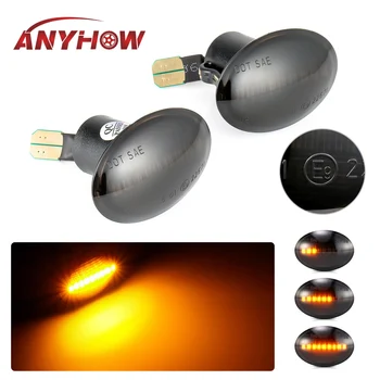 

2x Dynamic LED Side Marker Turn Signal Lights for Maserati GranCabrio Granturismo for Lancia Lybra for Fiat 500 For Ford KA Alfa