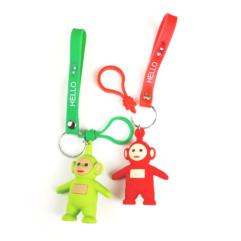 

Mini Cartoon Teletubbies Key chain Girl Bag children Christmas Gift Keychains Action Figure pop Fashion Creative Toy key Ring