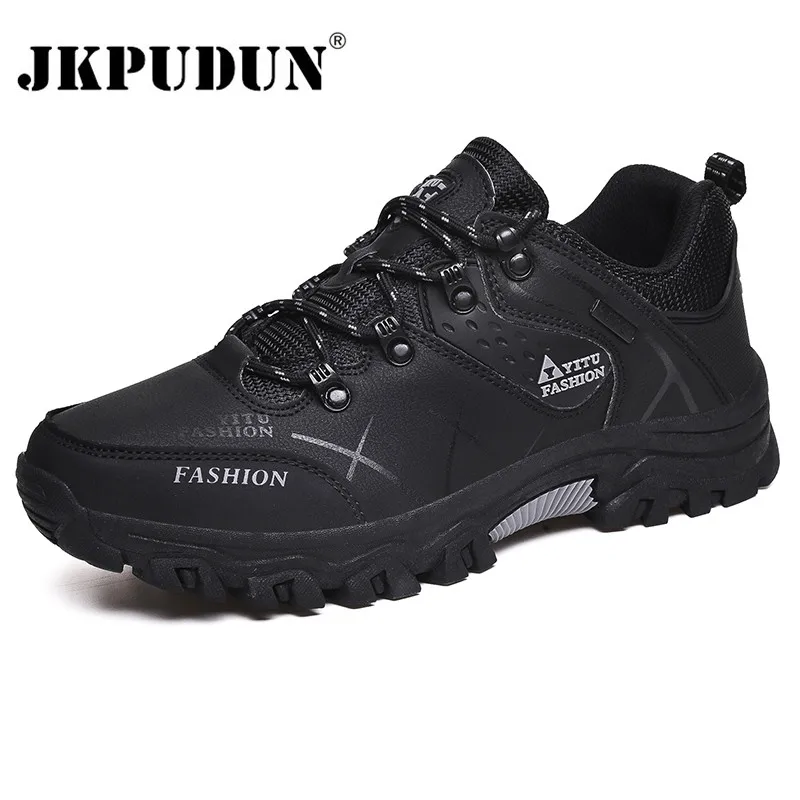 Outdoor Men Shoes Comfortable Casual Shoes Men Fashion Breathable Hiking Sneakers Men Trainers Zapatillas Zapatos Hombre JKPUDUN
