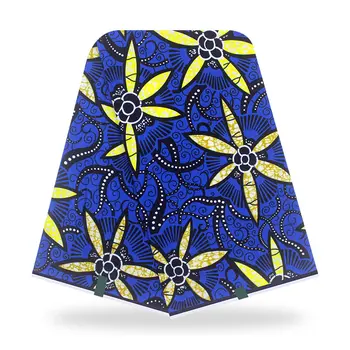 

Latest Party Wax Cloth African Men& Women's Print Wax Fabric For Making Clothing SWV684 (6Yards/lot)