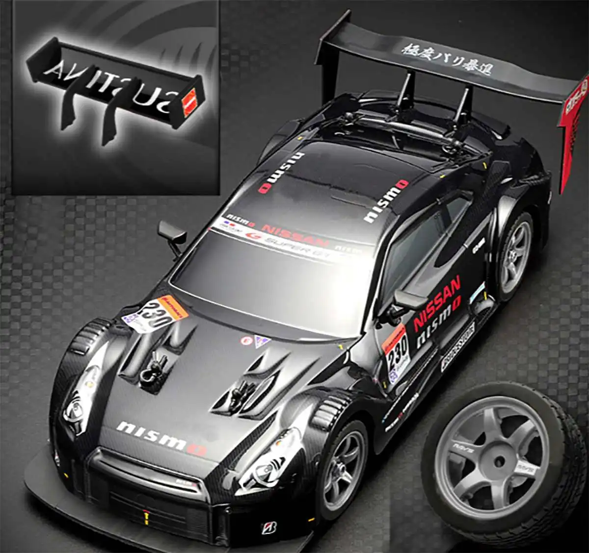 1:16 58 км/ч RC дрейф гоночный автомобиль 4WD 2,4 г высокая скорость GTR дистанционное управление Макс 30 м расстояние управления электронные игрушки хобби - Цвет: Black