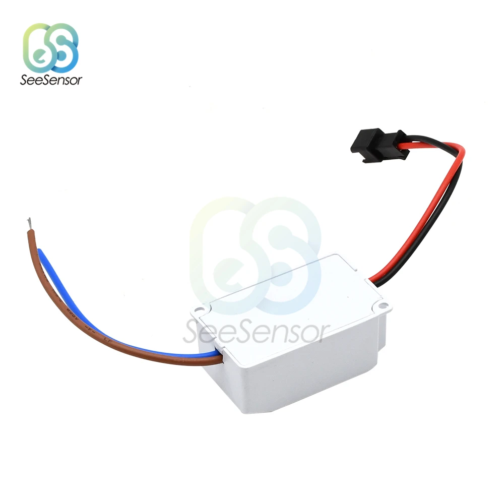 Ruilogod AC 110-220V To DC 3-3.6V LED Driver Power Supply - Transformer For 1W LED Lights, Aluminum Housing, Compact Size - View #4