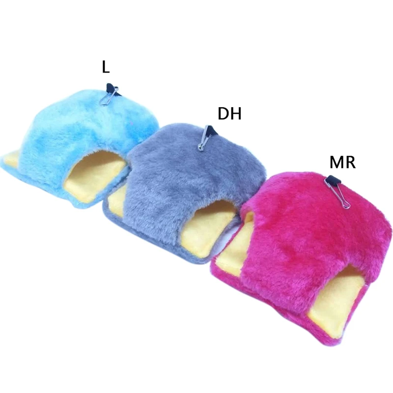 Large Pet Birds Hamster Hanging House Small Animals Squirrel Cotton Hammock Beds Nesters Double Layer Rat Squirrel Warm House Y