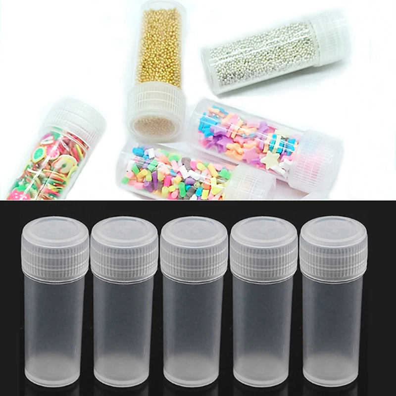 20pcs Sample Pots With Lids 5g / 5ml Small Plastic Pots, Mini