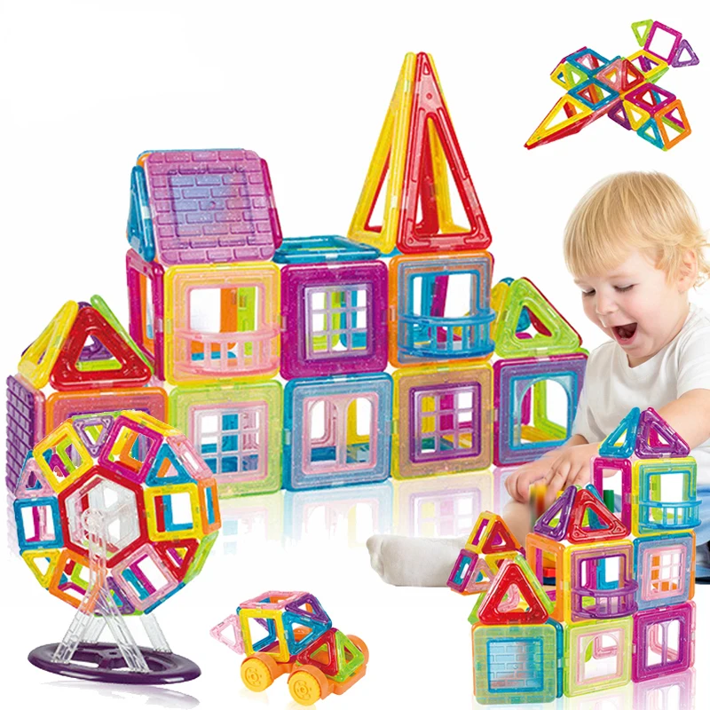 16-298pcs Mini Magnetic Designer Construction Set Model &amp Building Plastic Blocks Educational Toys For Kids Gift | Игрушки и хобби