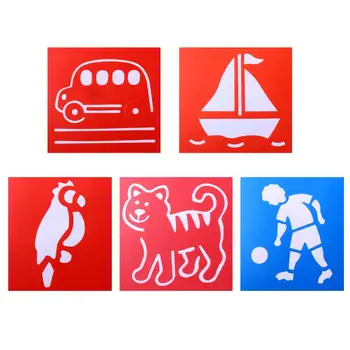 

1Set 5pcs Of Mandala Stencils Template Funny Painting Stencils DIY Crafts Supplies Painting Tool Drawing Stencil For Home Shop