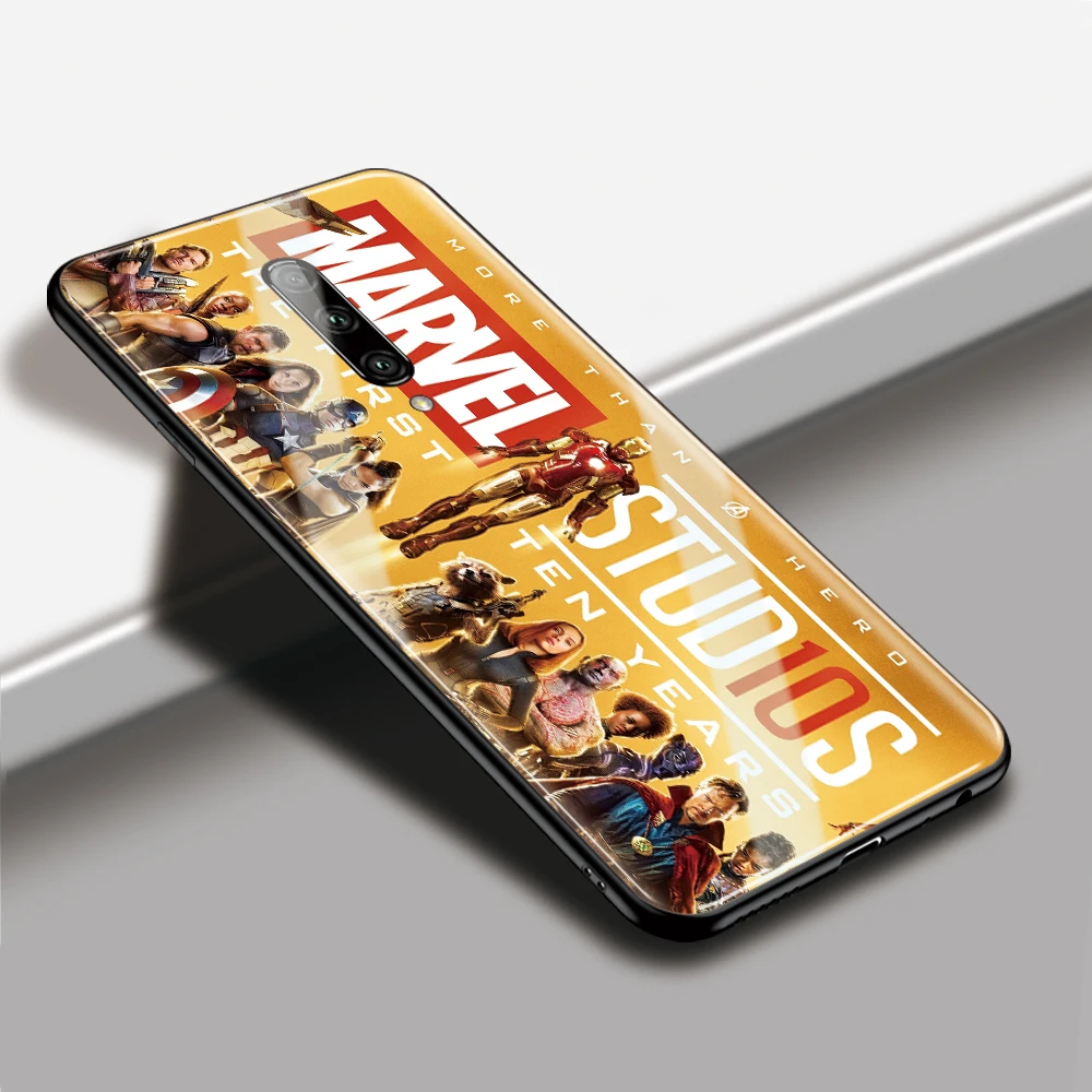 Для One plus 7t Марвел Мстители стекло закаленное чехол для Oneplus 1+ 5 5t чехол Oneplus 6 6t 7 pro DIY чехол для телефона