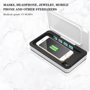 

UV Smartphone Sterilizer Multifunctional Masks UV Light Disinfector Portable Cleaner For Phones Toothbrush Jewelry