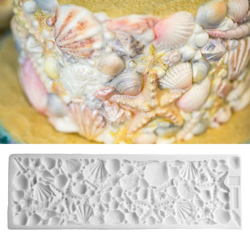 

Conch Shell Silicone Mold Fondant Cake Chocolate Candy Jello Silicone Decorating Tools
