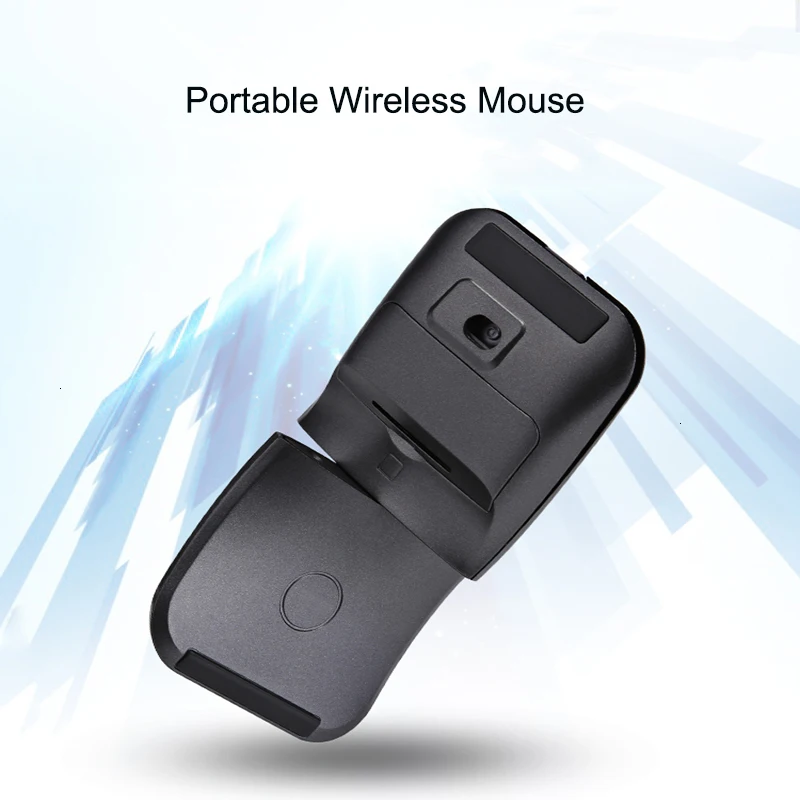 CHYI Touch Roller беспроводная мышь 1000 dpi USB оптическая Складная компьютерная Mause вращающаяся на 360 ° ультра тонкая мышь для microsoft PC
