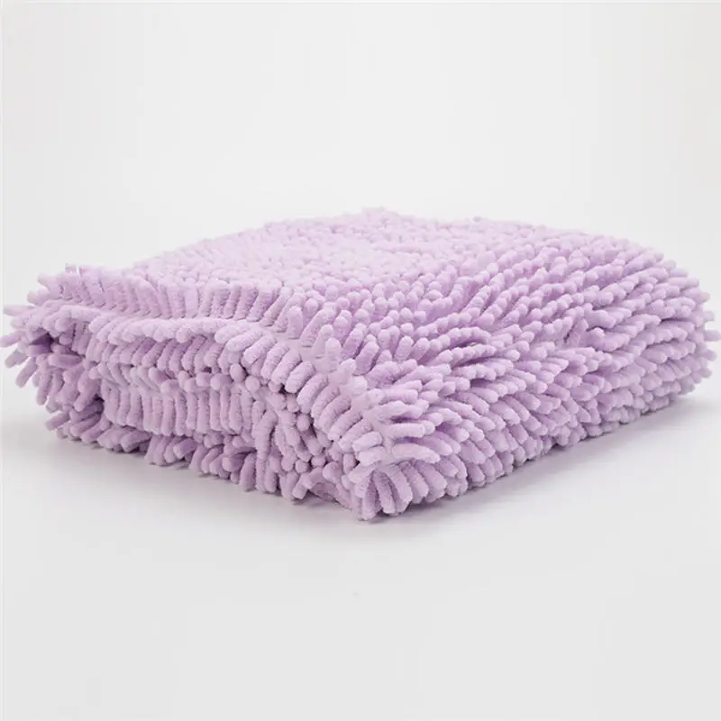 60x35cm Purple Полотенце для душа для домашних животных, супер абсорбирующее банное полотенце для домашних животных, одеяло из синели, полотенца для домашних животных, уход за домашними животными, продукт для домашних животных 60*35 см - Цвет: 60x35cm Purple